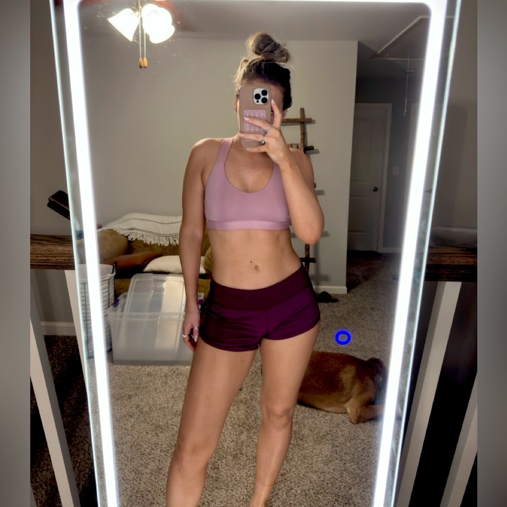 Lululemon speed up low rise shorts 2.5” plum